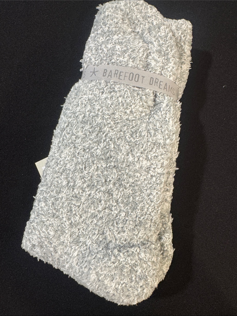 Barefoot Dreams Heathered BlueWater/White Cozy Socks- OS - Picture 2 of 4